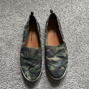 Camo print flats